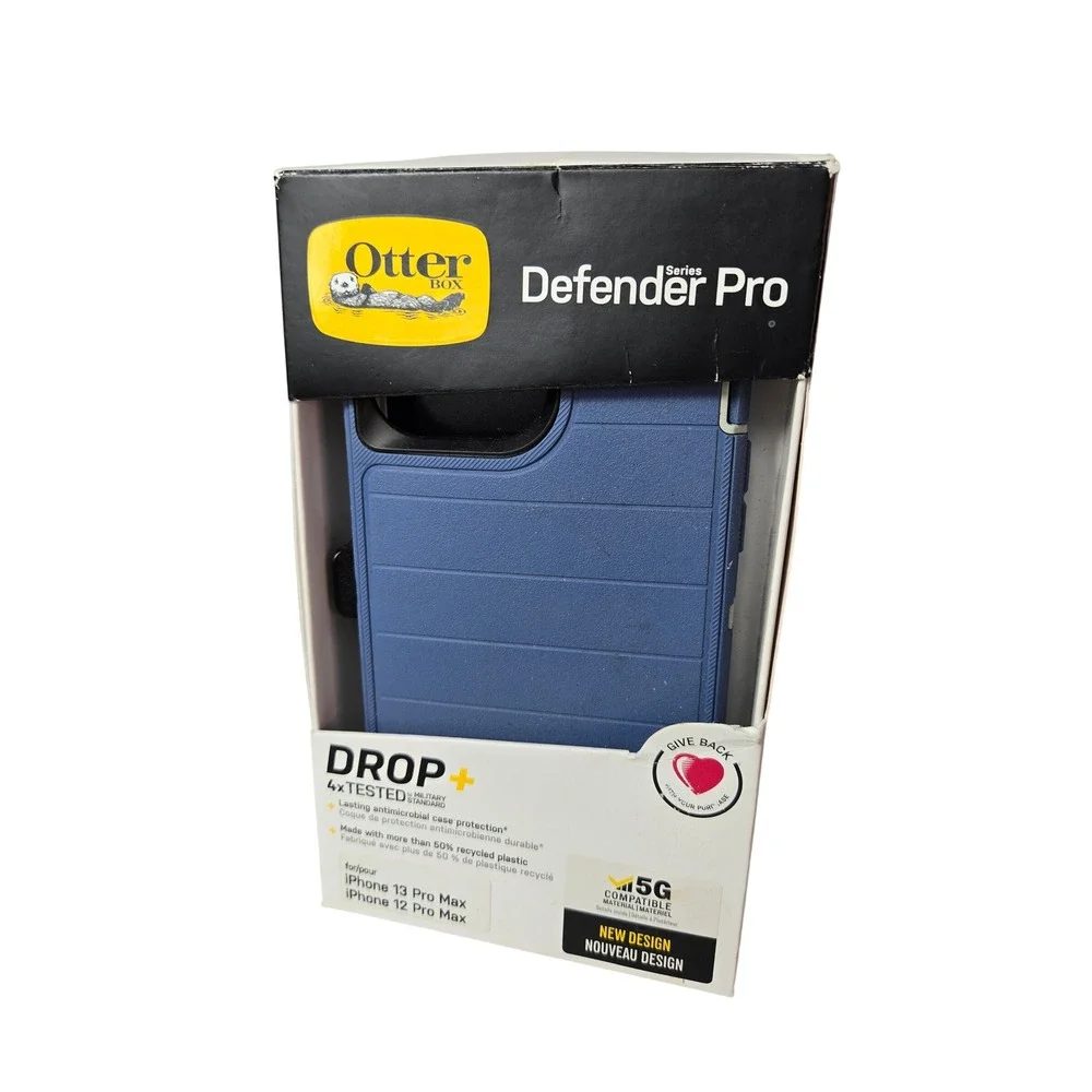 OtterBox Defender Pro iPhone 13 Pro Max 12 Pro Max Case Blue Rugged Holster